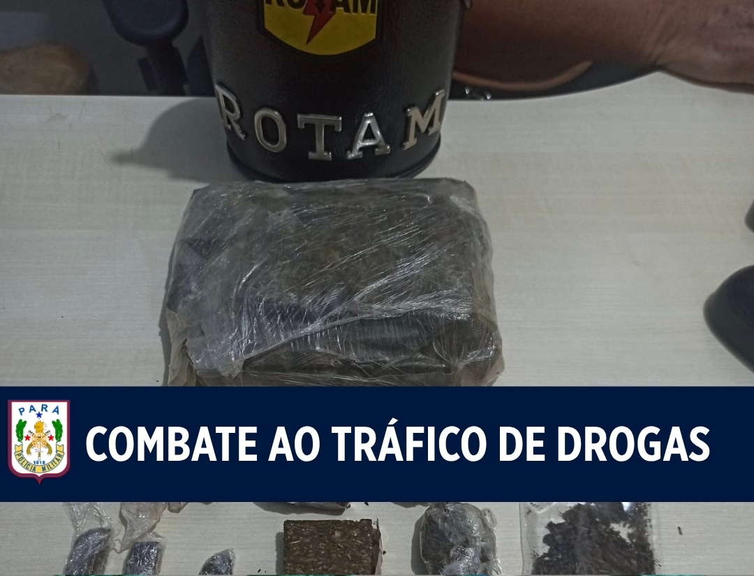 ROTAM prende homem por tráfico de drogas em Belém