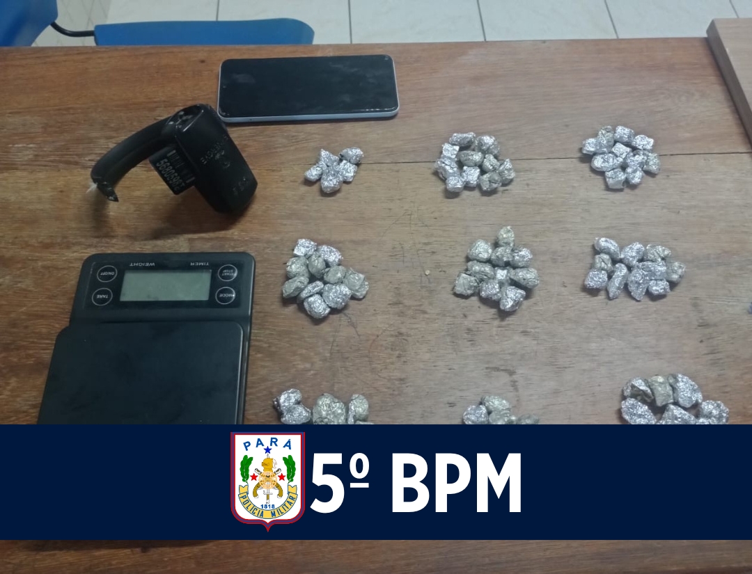Equipe Águia prende homem por tráfico de drogas em Castanhal