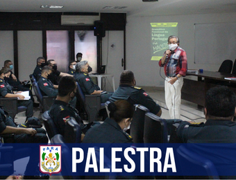 Militares participam de palestra sobre língua portuguesa