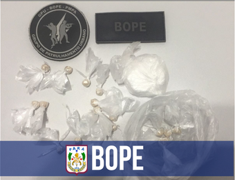 Bope apreende drogas e prende homem por tráfico em Belém