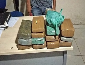 10ª CIPM apreende 14kg de maconha no município de Garrafão do Norte