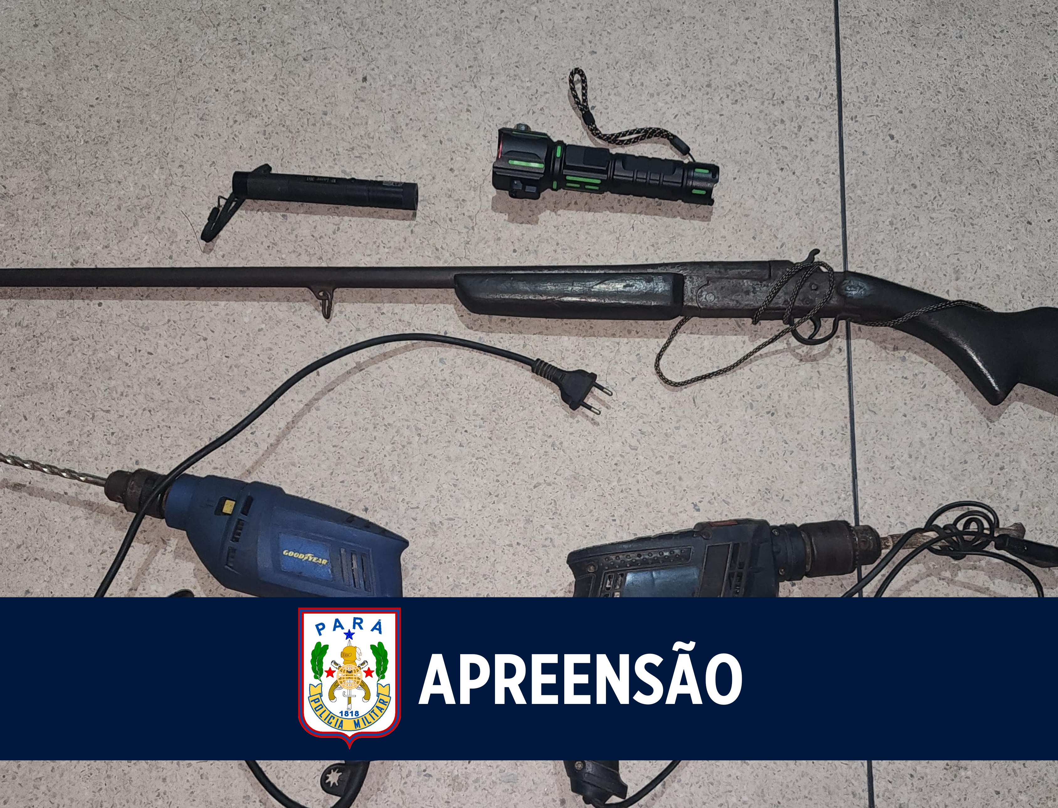30º BPM apreende arma de fogo em Ananindeua
