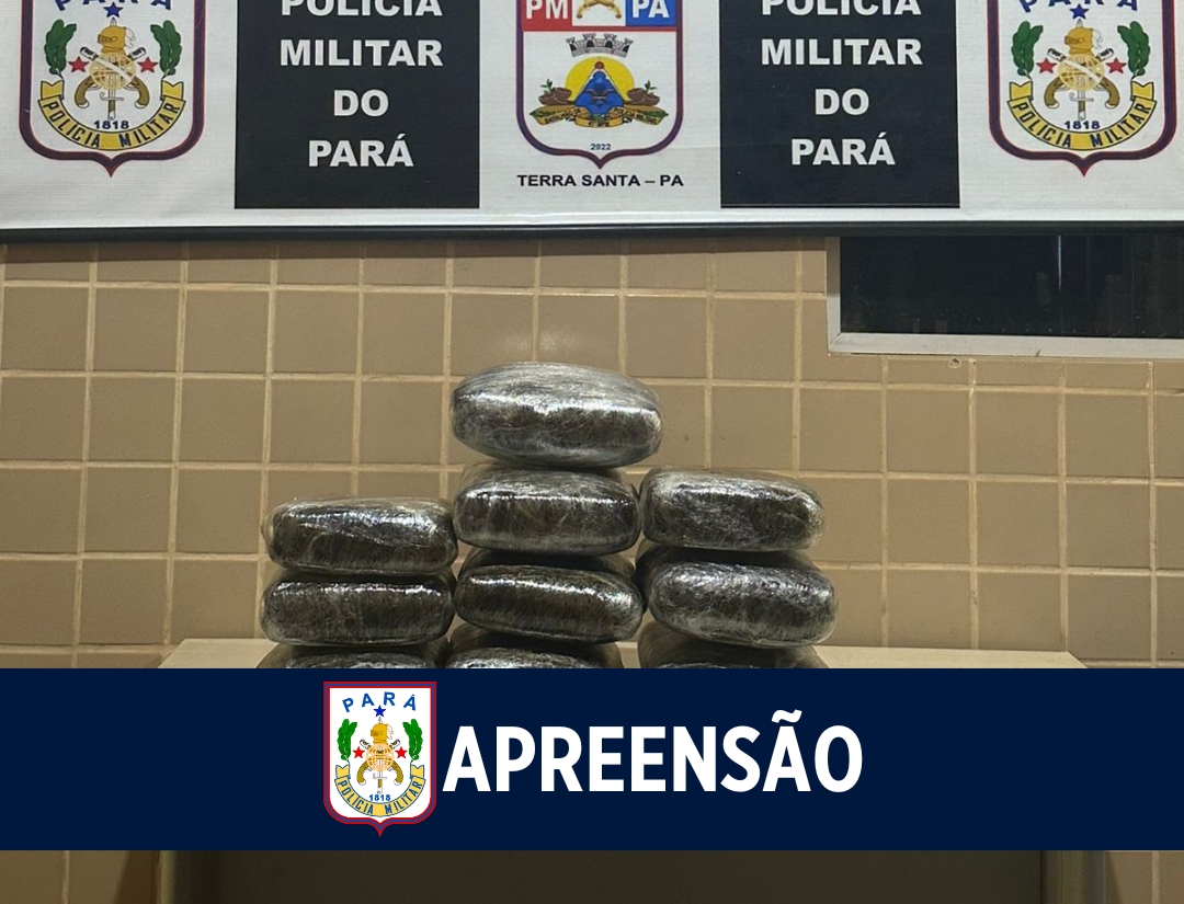  Polícia Militar apreende mais de 12 kg de drogas em Terra Santa durante Operação Tolerância Zero
