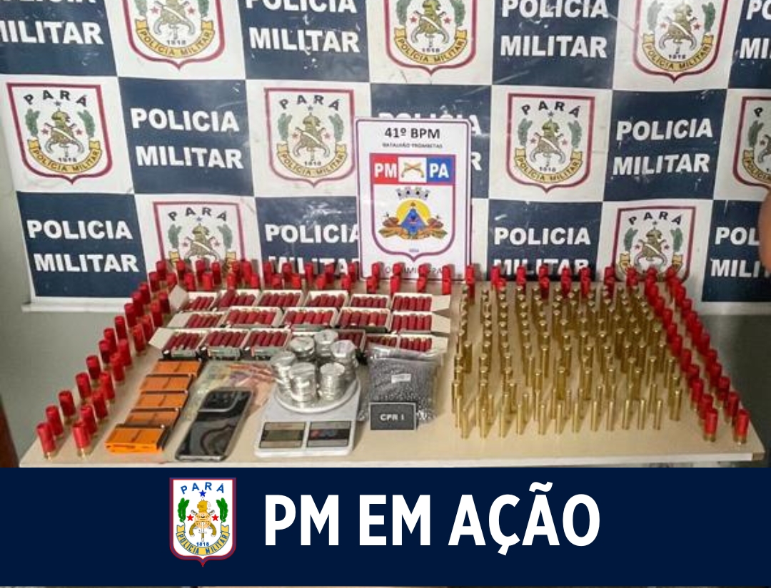 Polícia Militar realiza apreensão expressiva de munições de uso restrito em Oriximiná