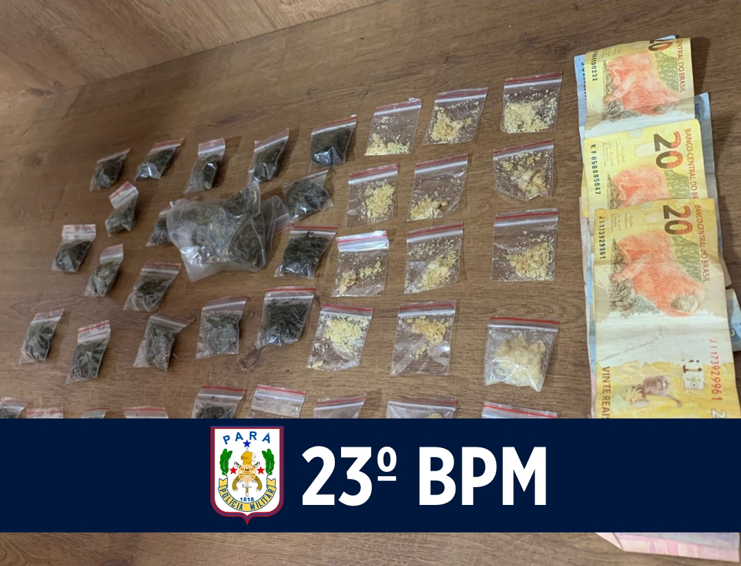 23° BPM atua no combate ao tráfico de drogas em Parauapebas