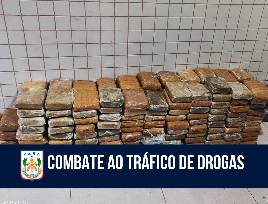 ROTAM e BAC apreendem mais de 340 Kg de entorpecentes em Ananindeua