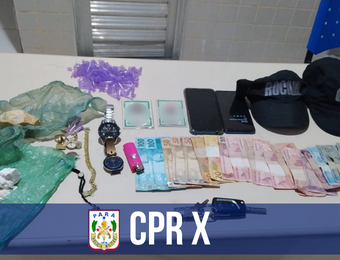 Unidades do CPR X prendem quatro pessoas por tráfico de drogas no Sudeste do estado