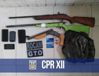 9° Batalhão apreende armas de fogo durante operação no município de Breves