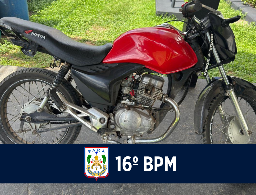 16º BPM apreende motocicleta adulterada em Porto de Moz