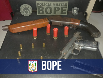 Ação do Bope apreende armas e drogas em Abaetetuba