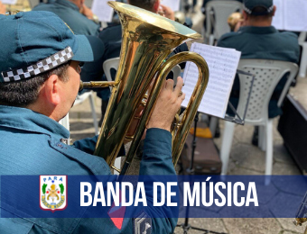 Banda da PM realiza tocata em homenagem à Semana da Enfermagem