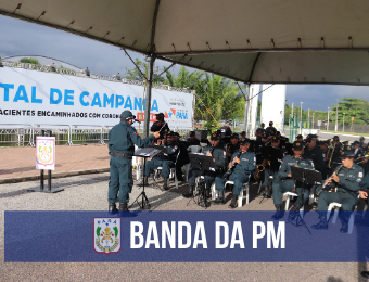 Banda da PM inicia série de cantatas de natal