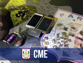CME prende suspeito de tráfico e apreende 30 papelotes de drogas