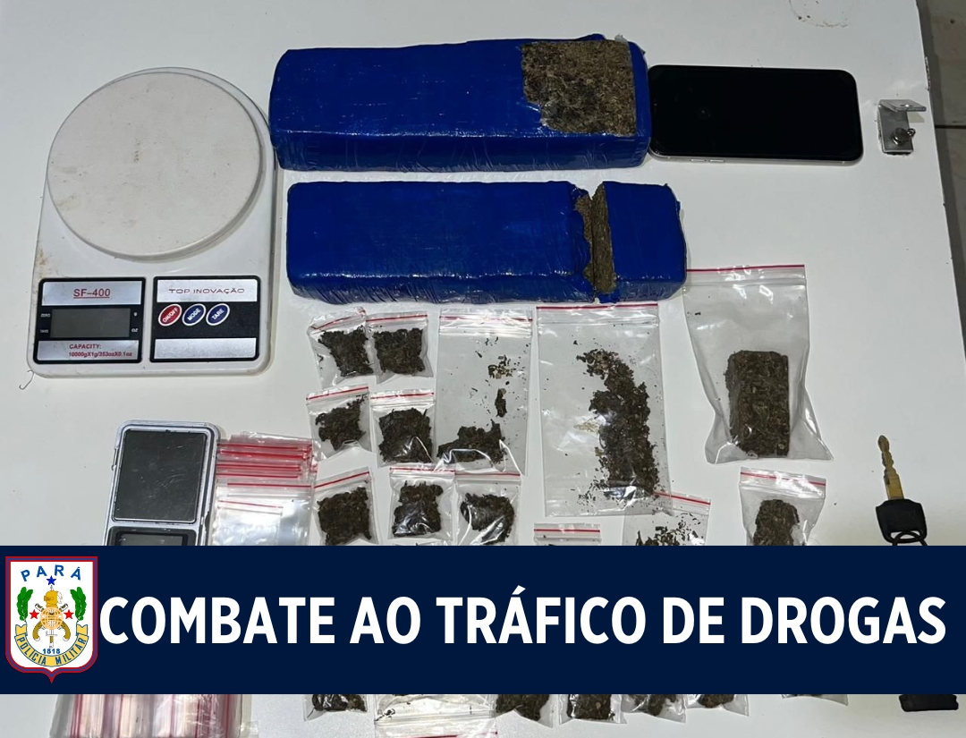 2ª CIME apreende mais de 1kg de entorpecentes em Redenção