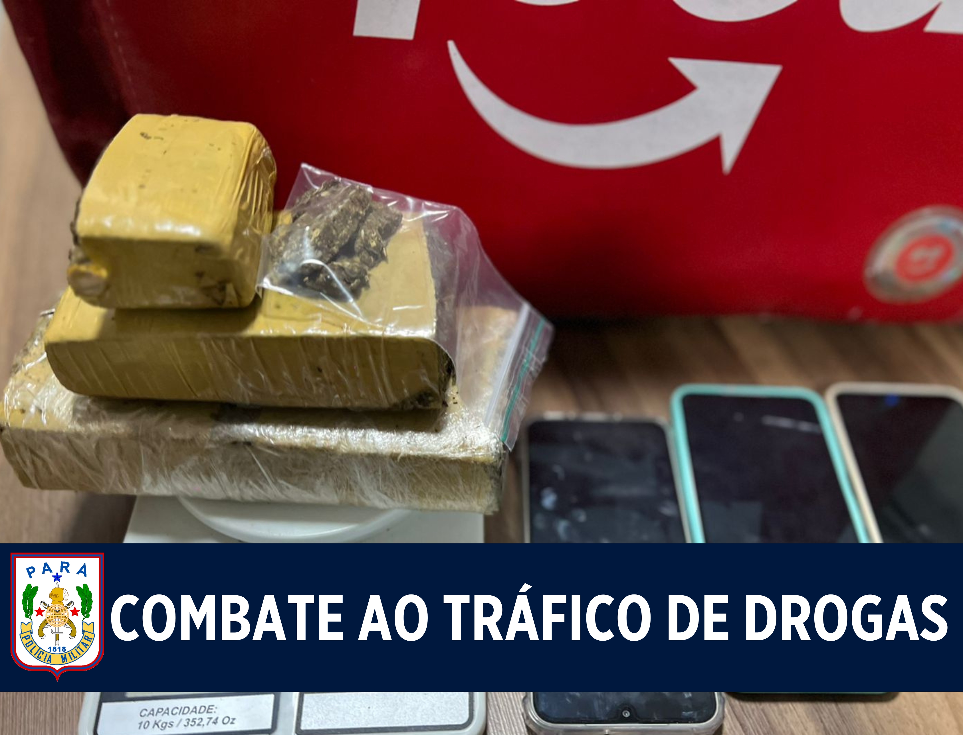 23º BPM fortalece ações de segurança e remove cerca de 1,9kg de drogas das ruas em Parauapebas