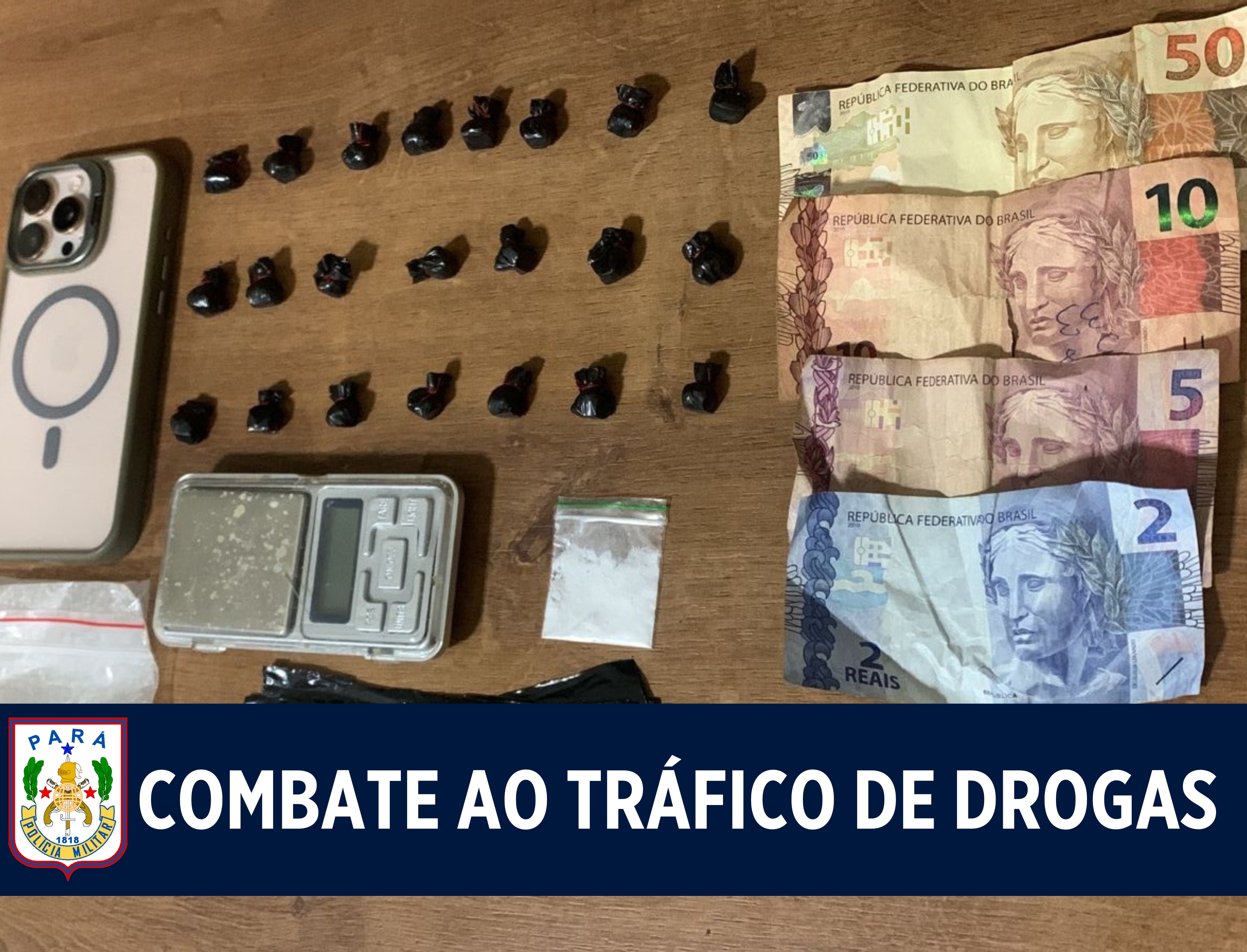 Homem é preso por tráfico de drogas no bairro Vila Rica, em Parauapebas