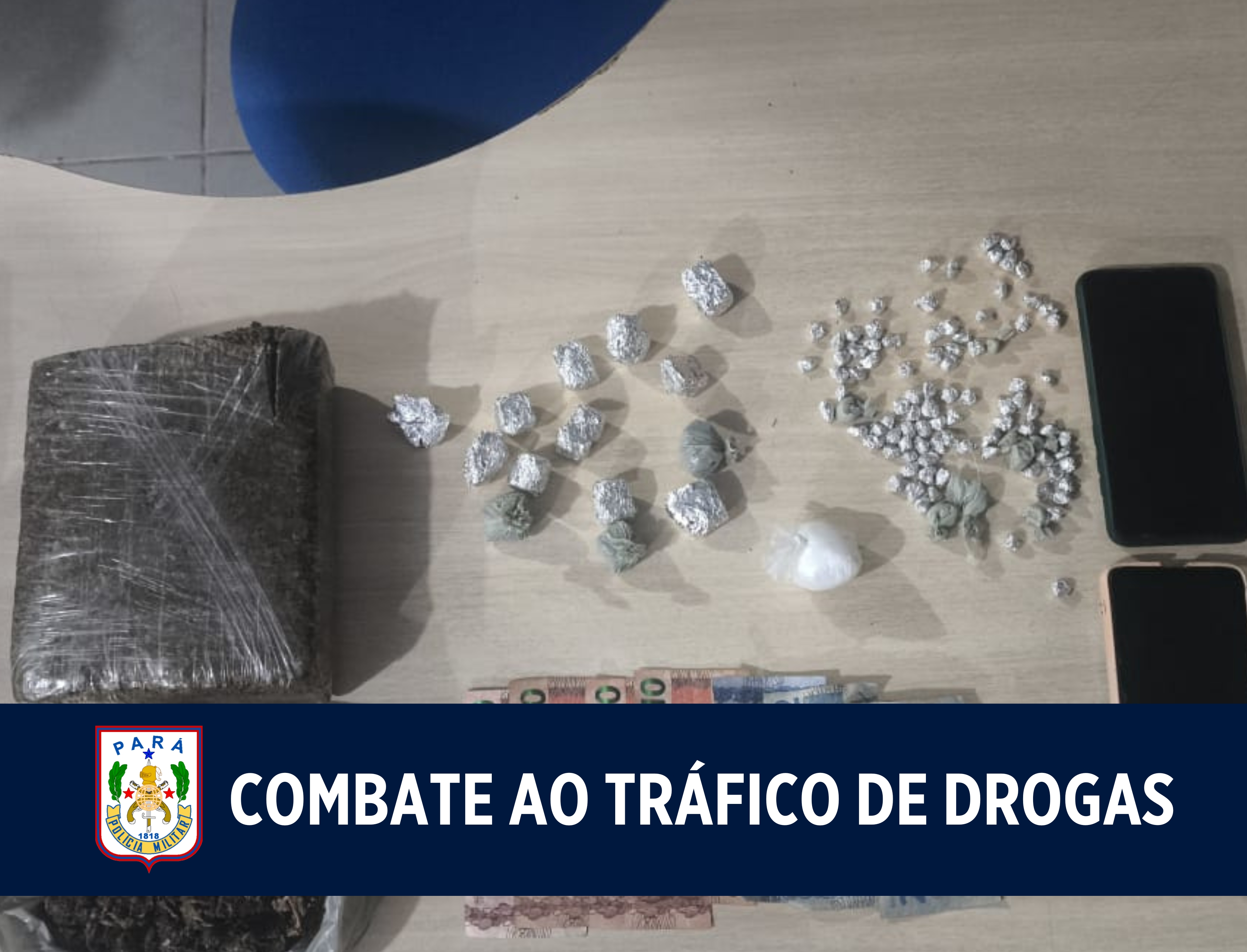 19° BPM apreende grande quantidade de drogas, em Paragominas