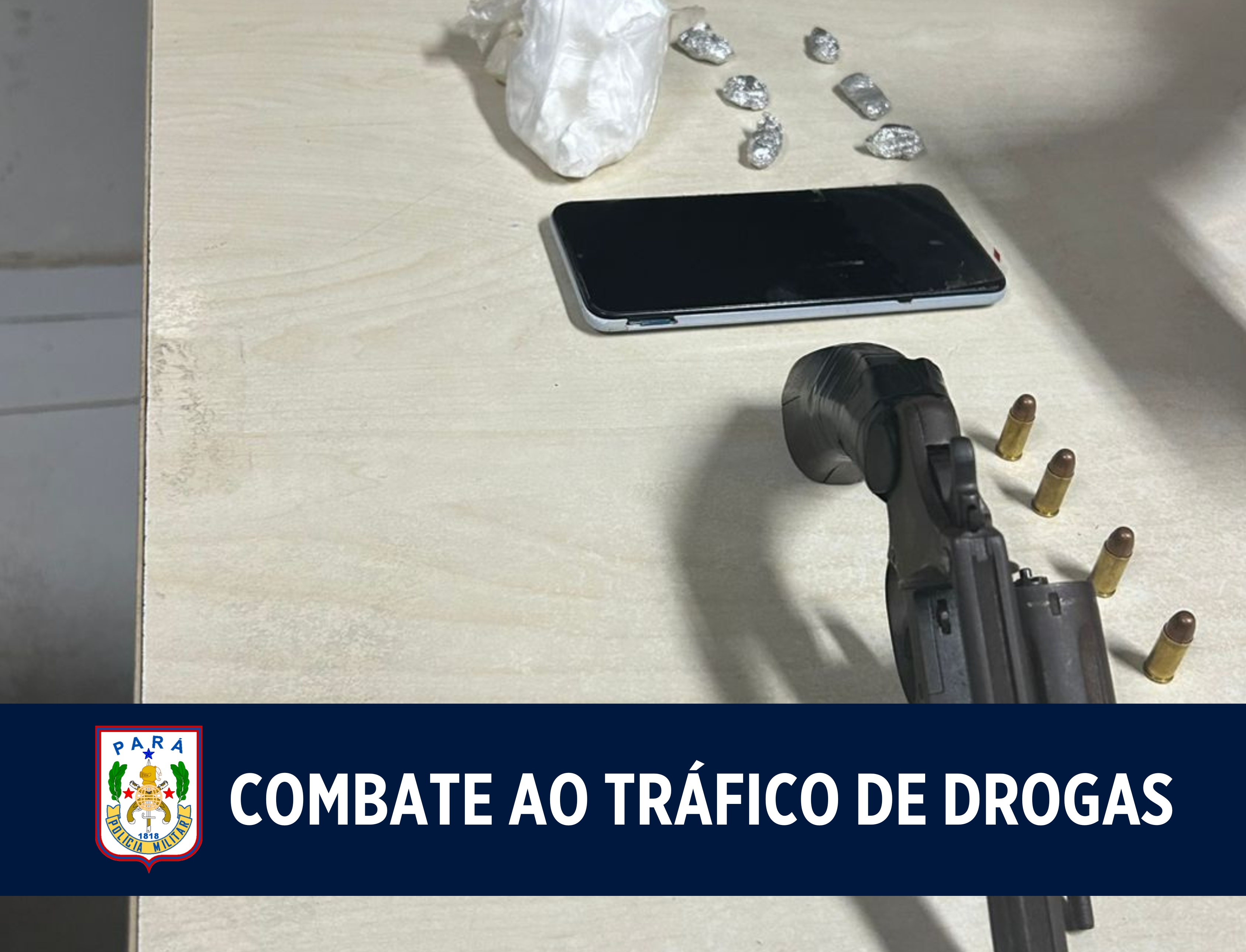Com apoio da comunidade, PM desarticula ponto de tráfico de drogas em Marituba