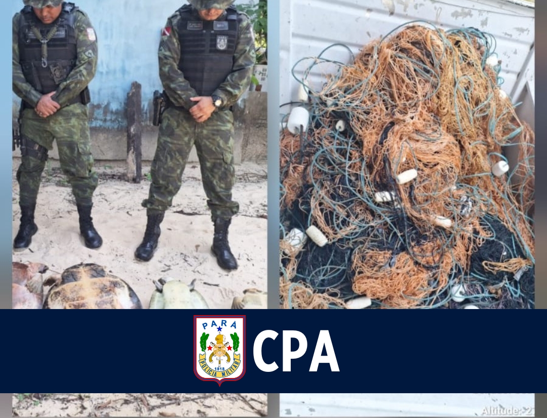 Comando de Policiamento Ambiental intercepta pesca ilegal no município de Senador José Porfírio