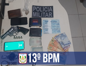 PM prende dupla que transportava arma e dinheiro falso em Tucuruí