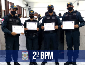 Militares do 2º Batalhão recebem menção honrosa da Câmara Municipal de São Domingos do Capim