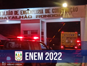 PM realiza operação de escolta das provas do Enem 2022