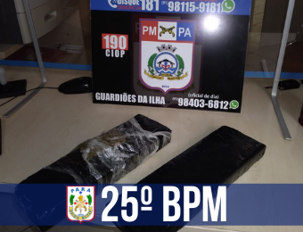 25º BPM prende homem que tentava entrar em Mosqueiro com mais de 2 kg de maconha