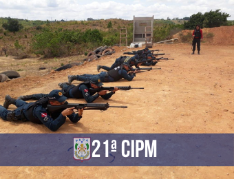 21ª CIPM promove capacitação com fuzil 7, 62 mm