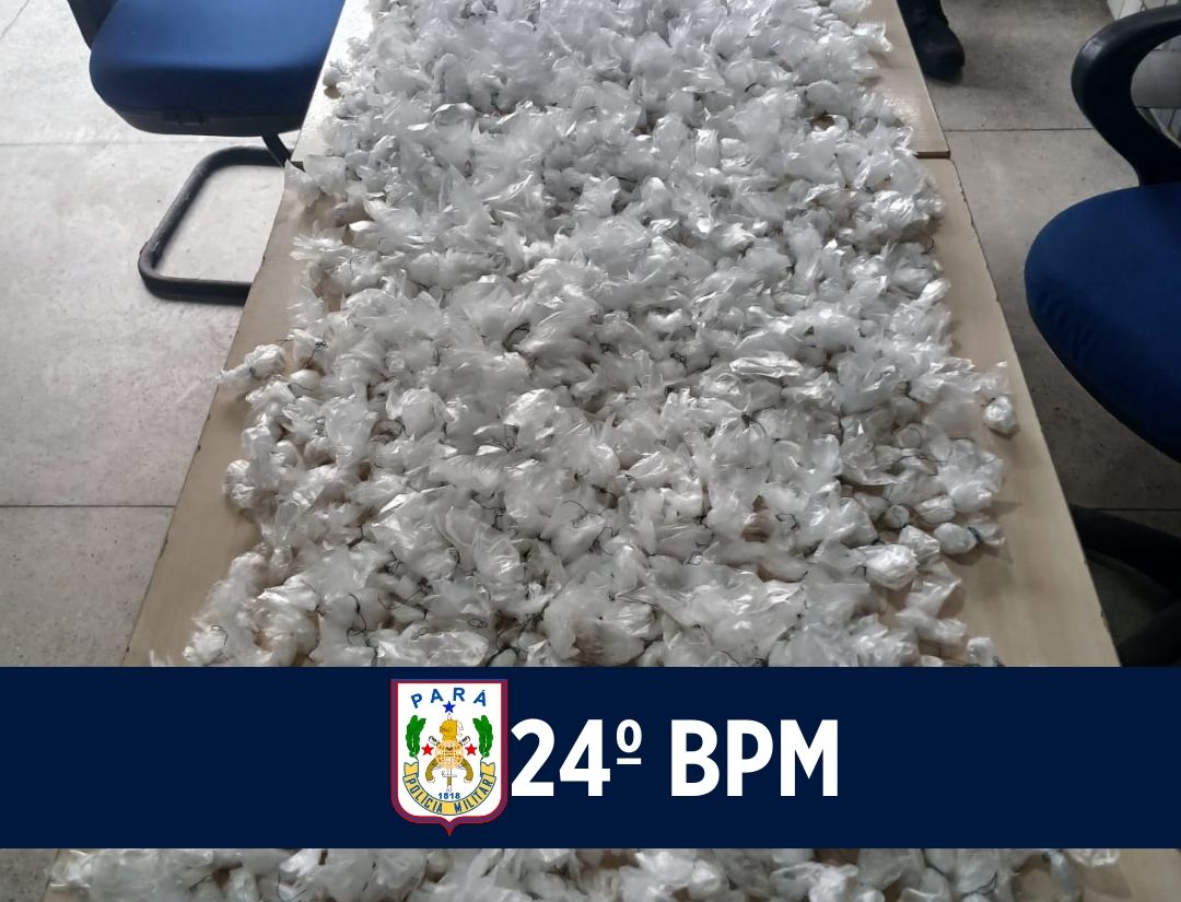 24º BPM desarticula ponto de tráfico de drogas no Bairro da Cabanagem