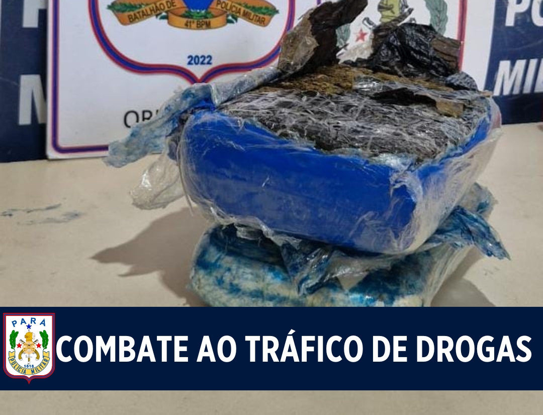 Em Oriximiná, PM apreende mais de 2kg de entorpecente