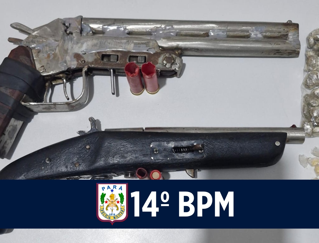 14º BPM Apreende Armas Caseiras e Drogas em Barcarena