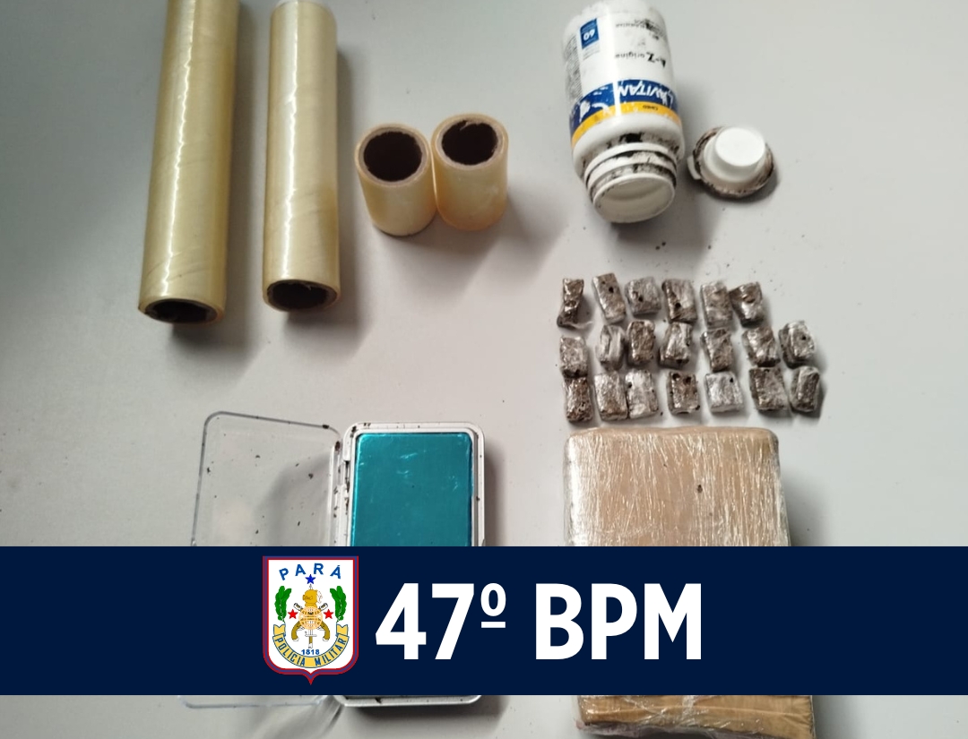 47º BPM realiza apreensão de drogas no Município de Moju