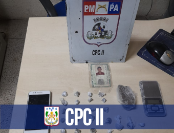 CPC II recaptura mulher foragida e prende dois homens por tráfico de drogas
