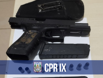 Operação da PM apreende pistola 9mm em Igarapé-Miri