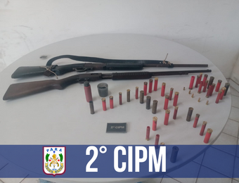 PM deflagra Operação D’Arcos, prende suspeito e apreende armas de fogo e munições