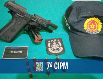 7ª CIPM apreende arma de fogo em Altamira 