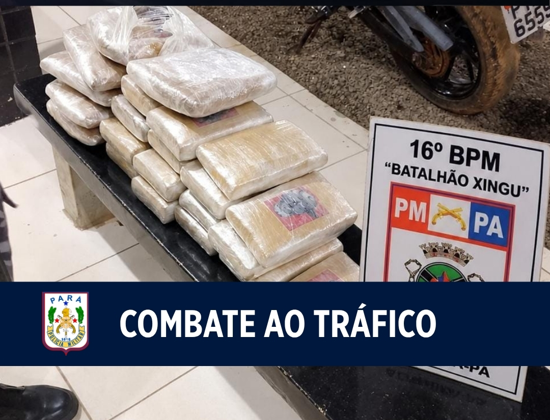 Polícia Militar apreende 24 tabletes de entorpecentes durante abordagem na Transamazônica