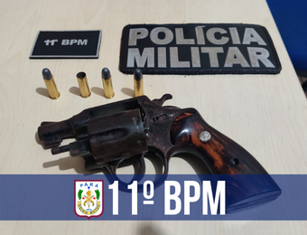 11º BPM prende dois homens e apreende drogas, arma e munições