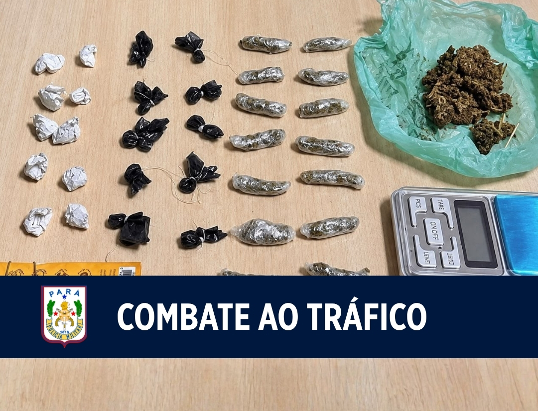 ROTAM Motos prende suspeito de tráfico no Pratinha 2