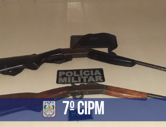 7ª CIPM apreende armas de fogo em Altamira