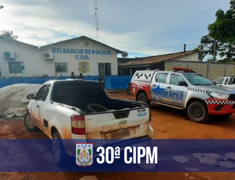 30ª CIPM recupera veículo roubado em Santana do Araguaia