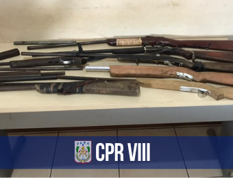 Dupla é presa pela PM por furto e porte ilegal de arma de fogo