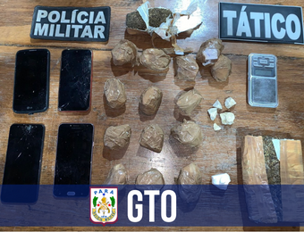 GTO apreende 2 kg de drogas e prende homem por tráfico de entorpecentes