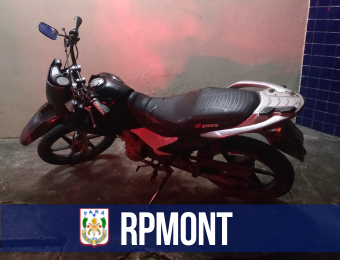 RPMont recupera moto roubada e prende homem por furto em Ananindeua
