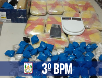 PM apreende mais de 16kg de drogas em Santarém