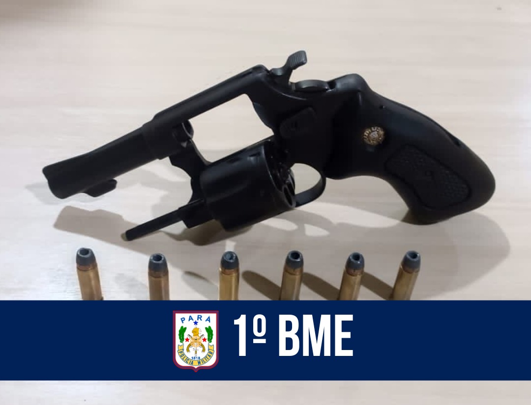 1º BME prende suspeito por porte ilegal de arma de fogo no municipio de Marabá