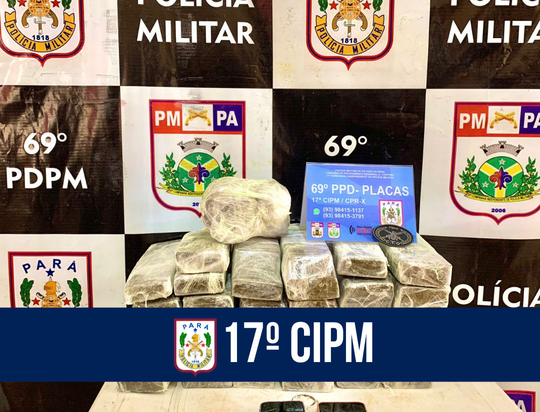 Em Rurópolis, PM prende mulher que transportava mais de 30kg de drogas