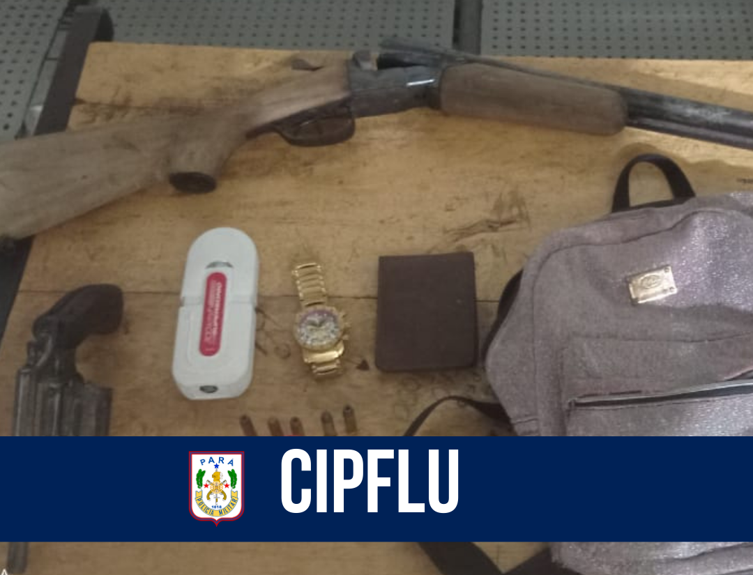Em ação na orla de Belém, CIPFlu apreende armas de fogo