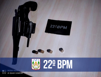 22º BPM prende homem por porte ilegal de arma de fogo em Conceição do Araguaia