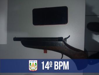 14° BPM prende dupla por porte ilegal de arma de fogo em Barcarena